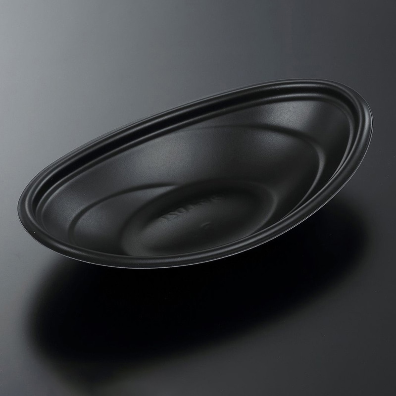 中央化学 軽食容器 SDセイル 本体 D27 BK 50枚/袋（ご注文単位8袋）【直送品】