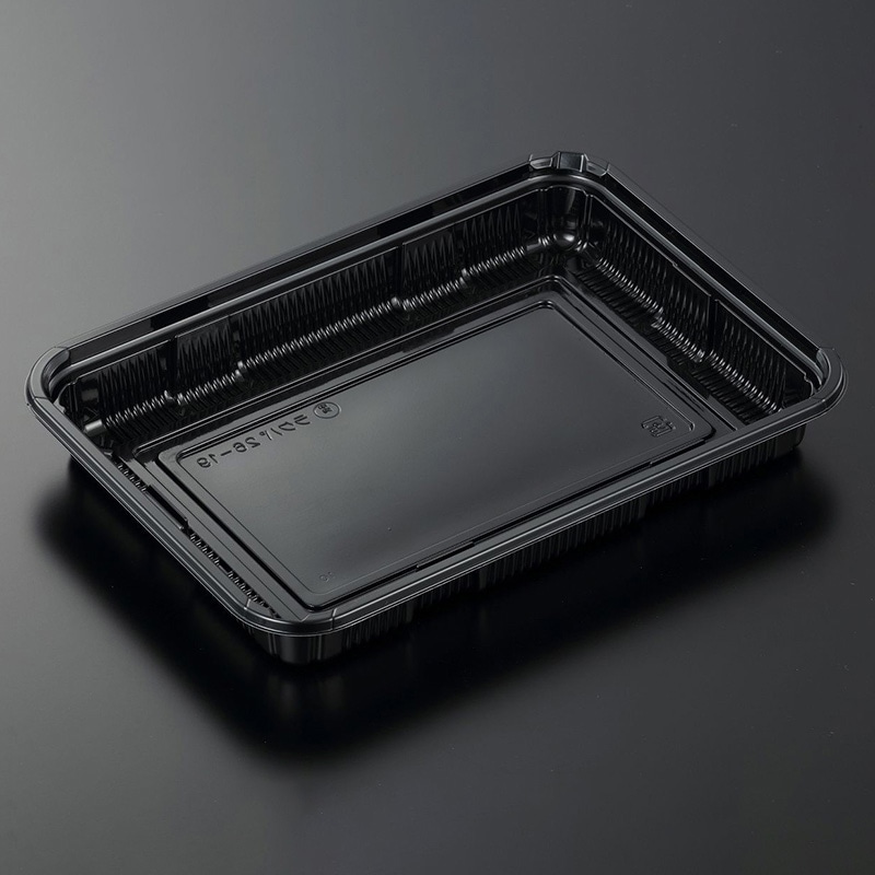 中央化学 精肉容器 HSラクパ 本体 26-19 BK 50枚/袋(ご注文単位12袋)【直送品】