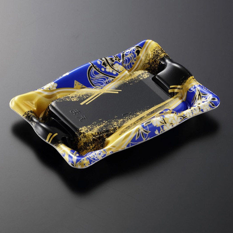 中央化学 寿司容器 かわら 本体 巻ハーフ 京善B 50枚/袋（ご注文単位18袋）【直送品】