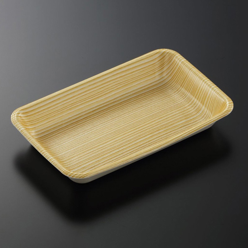 中央化学 発泡トレー容器 Cトレー C-62新 木目S内 50枚/袋(ご注文単位24袋)【直送品】