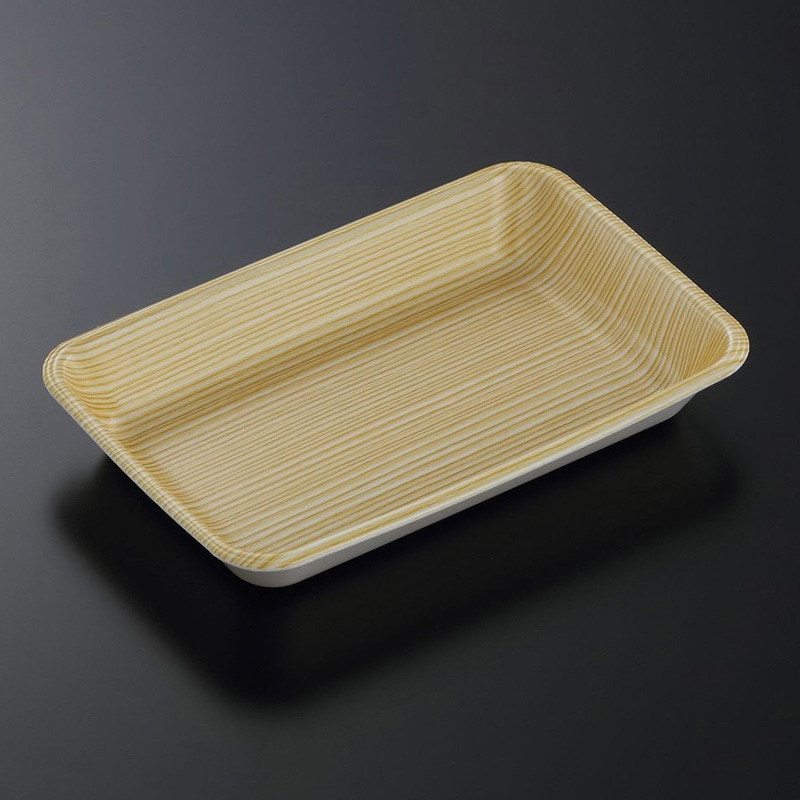 中央化学 発泡トレー容器 Cトレー C-63新 木目S内 50枚/袋(ご注文単位24袋)【直送品】