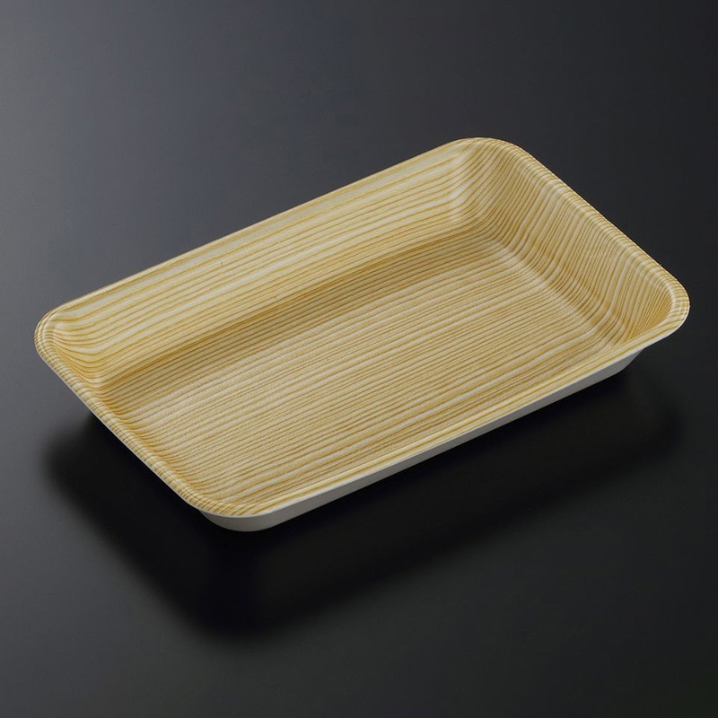 中央化学 発泡トレー容器 Cトレー C-64新 木目S内 50枚/袋(ご注文単位18袋)【直送品】