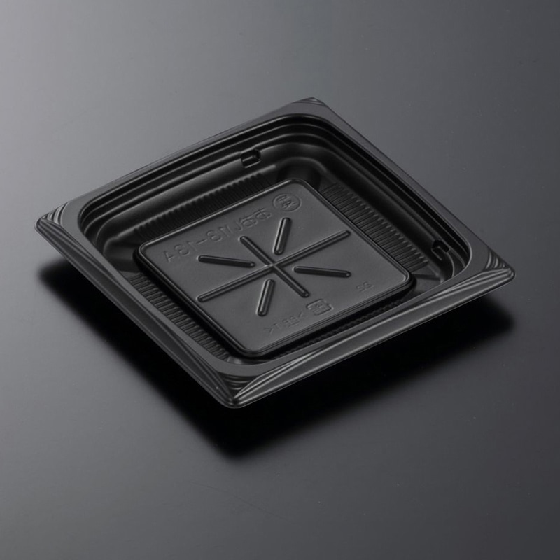 中央化学 惣菜容器 葵 本体 13-13A BK 50枚/袋(ご注文単位36袋)【直送品】