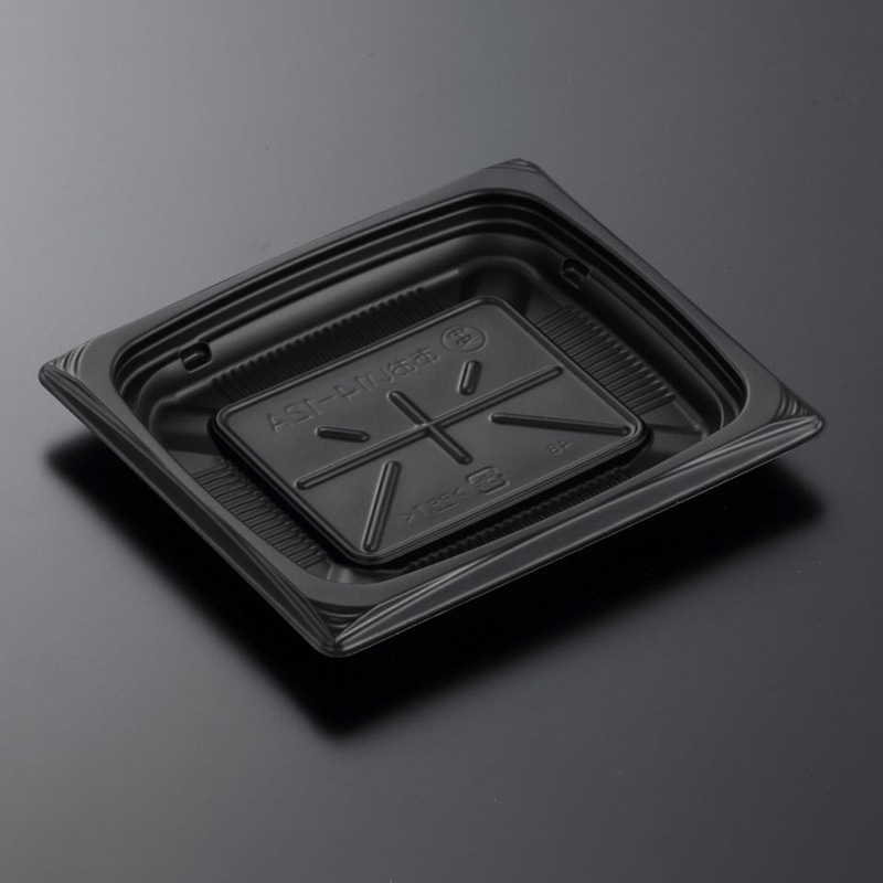 中央化学 惣菜容器 葵 本体 14-12A BK 50枚/袋(ご注文単位36袋)【直送品】