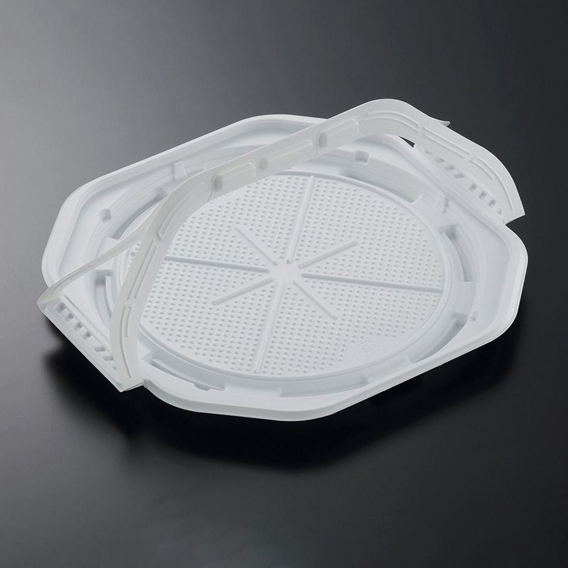 中央化学 取っ手付きピザ容器 CT-WRP 本体 10インチ W 25枚/袋（ご注文単位8袋）【直送品】