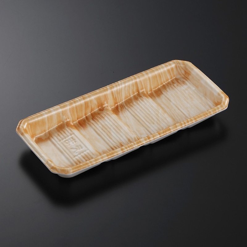 中央化学 精肉トレー DAT 22-10 木肌OR 50枚/袋(ご注文単位24袋)【直送品】