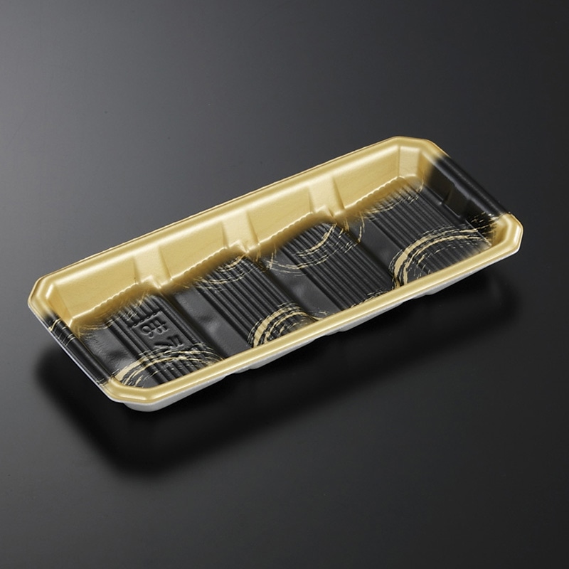 中央化学 精肉トレー DAT 22-10 くろがね 50枚/袋(ご注文単位24袋)【直送品】