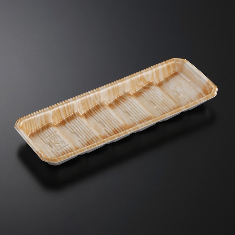 中央化学 精肉トレー DAT 27-10 木肌OR 50枚/袋(ご注文単位20袋)【直送品】