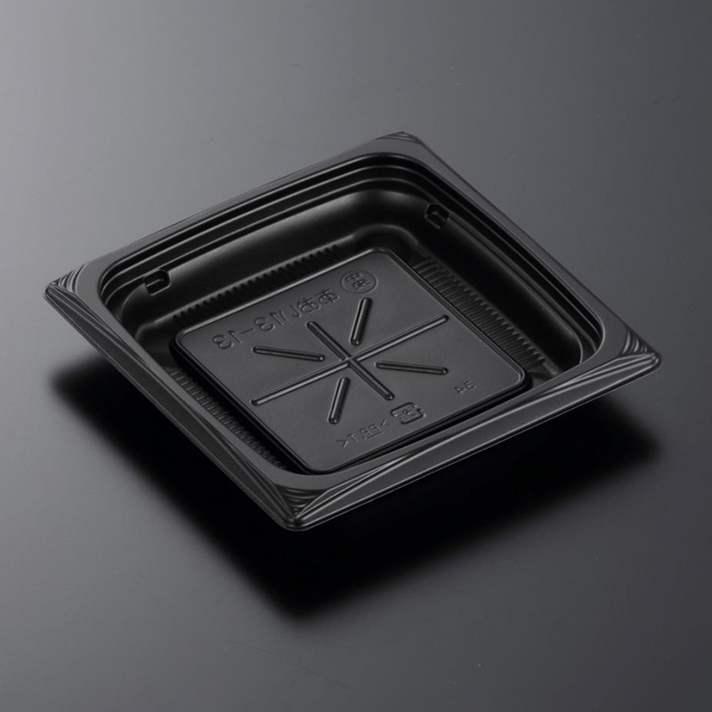 中央化学 惣菜容器 葵 本体 13-13 BK 50枚/袋(ご注文単位36袋)【直送品】