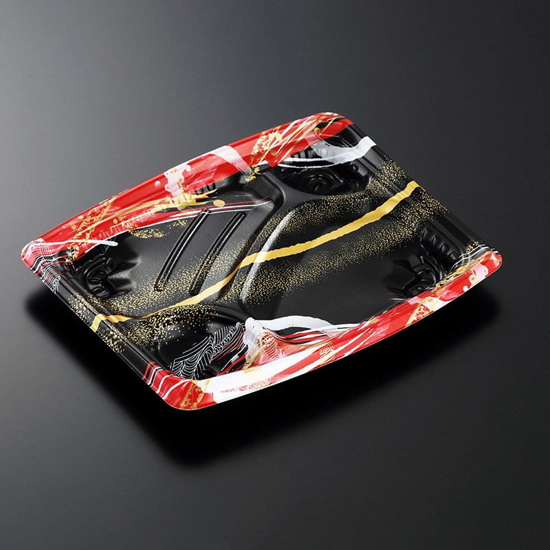 中央化学 弁当容器 CTもり弁 本体 24-20C ことねR-BK 50枚/袋(ご注文単位12袋)【直送品】