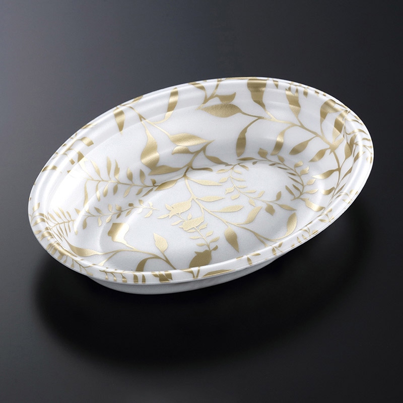 中央化学 軽食容器 TPボレノ 本体 M24-18 アリアG 50枚/袋(ご注文単位9袋)【直送品】