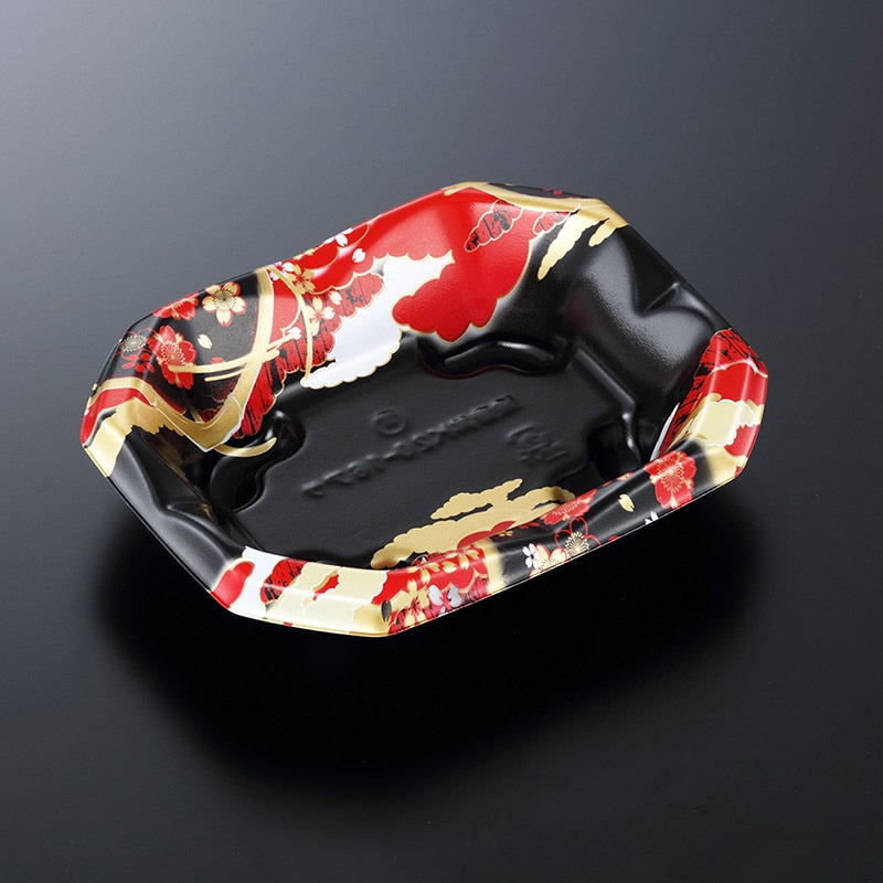 中央化学 丼容器 SD波音丼 本体 K20-16浅 唄R-BK 50枚/袋（ご注文単位16袋）【直送品】