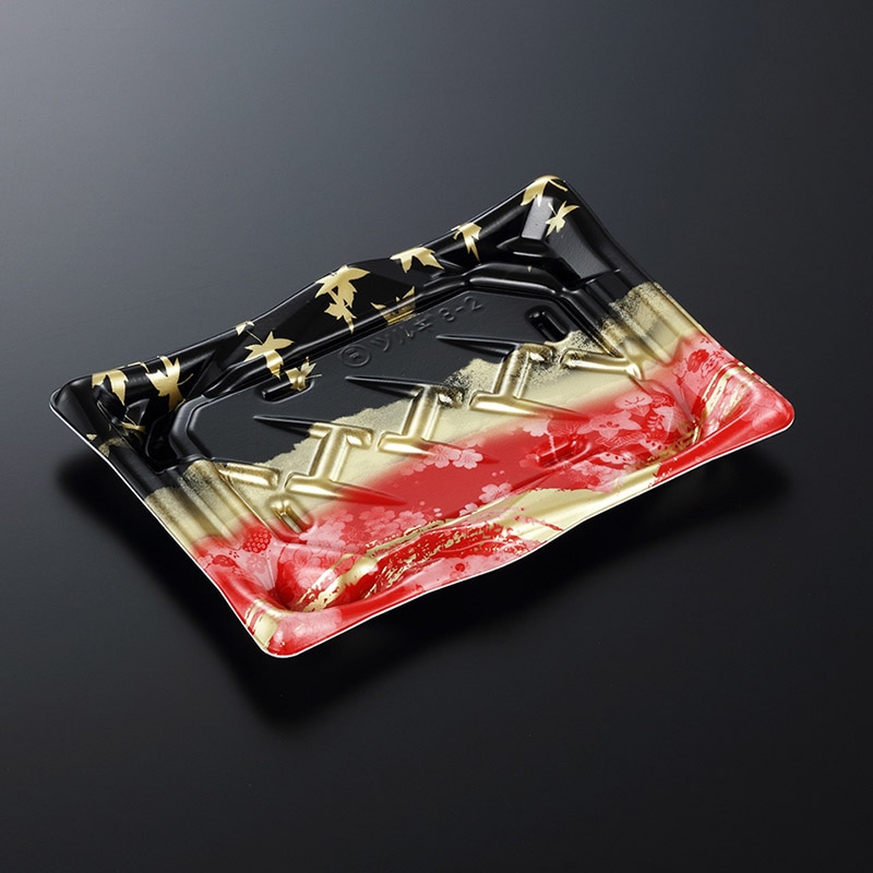 中央化学 寿司容器 剣 本体 8-2 はな楽R 50枚/袋（ご注文単位16袋）【直送品】