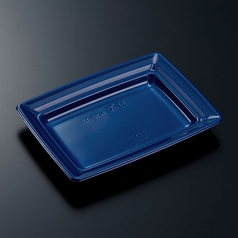 中央化学 惣菜容器 CT沙楽 本体 K18-13 紺-BK 50枚/袋（ご注文単位16袋）【直送品】