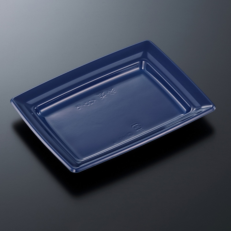 中央化学 惣菜容器 CT沙楽 本体 K20-15 紺-BK 50枚/袋（ご注文単位16袋）【直送品】