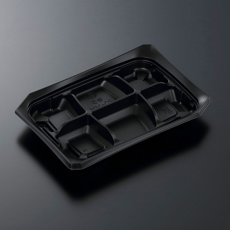 中央化学 惣菜容器 CTゆう 本体 20-14H BK 50枚/袋(ご注文単位20袋)【直送品】