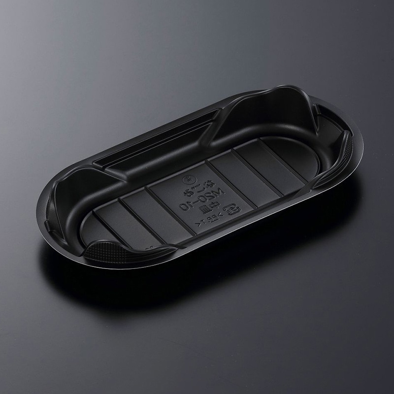 中央化学 弁当容器 CTなごみ 中皿 M20-10 BK 50枚/袋（ご注文単位24袋）【直送品】