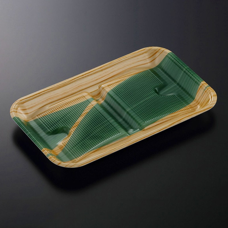 中央化学 鮮魚トレー 美浜 30-18 笹きじまY 100枚/袋(ご注文単位8袋)【直送品】