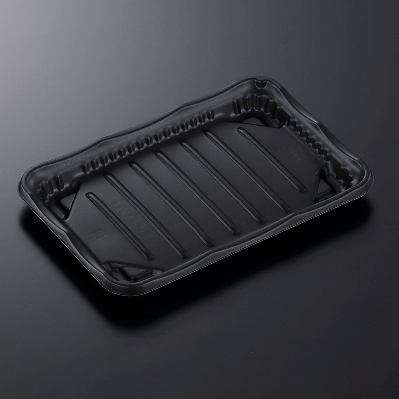 中央化学 惣菜容器 SDホットマルシェ 本体 4 BK 50枚/袋（ご注文単位18袋）【直送品】