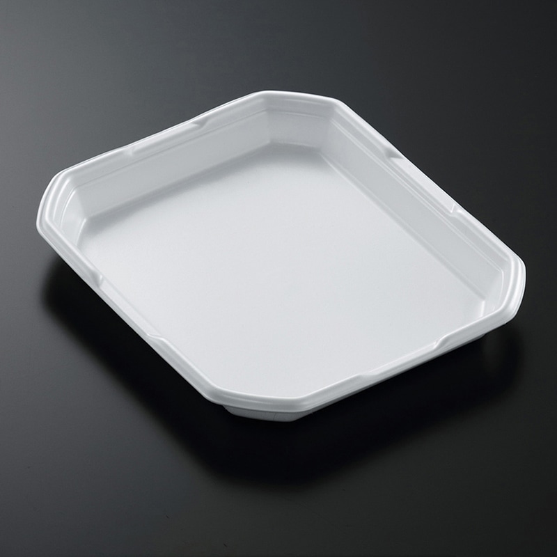 中央化学 汎用トレー CX 20-24A 白 50枚/袋(ご注文単位9袋)【直送品】