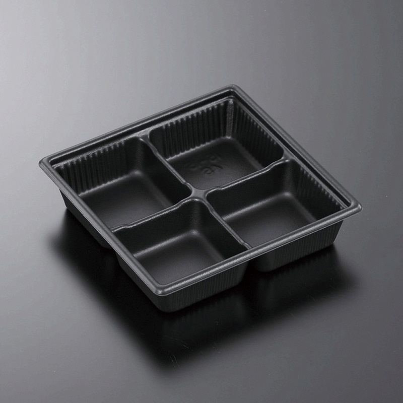 中央化学 惣菜容器 SDキャセロ 15-15 4S 本体 黒 50枚/袋