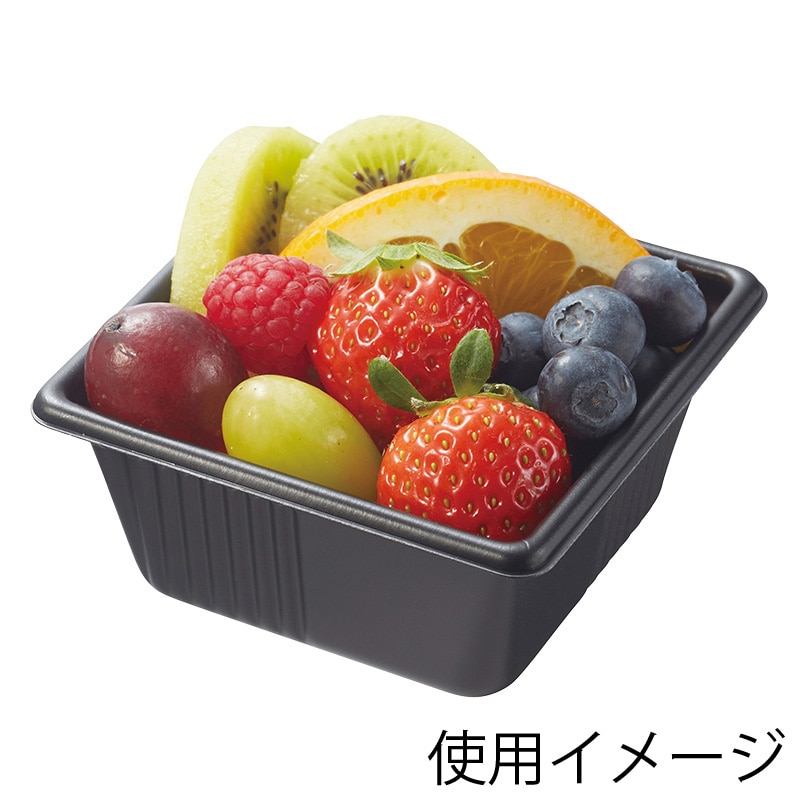 中央化学 惣菜容器 SDキャセロ 4K 90-40 本体 黒 50枚/袋