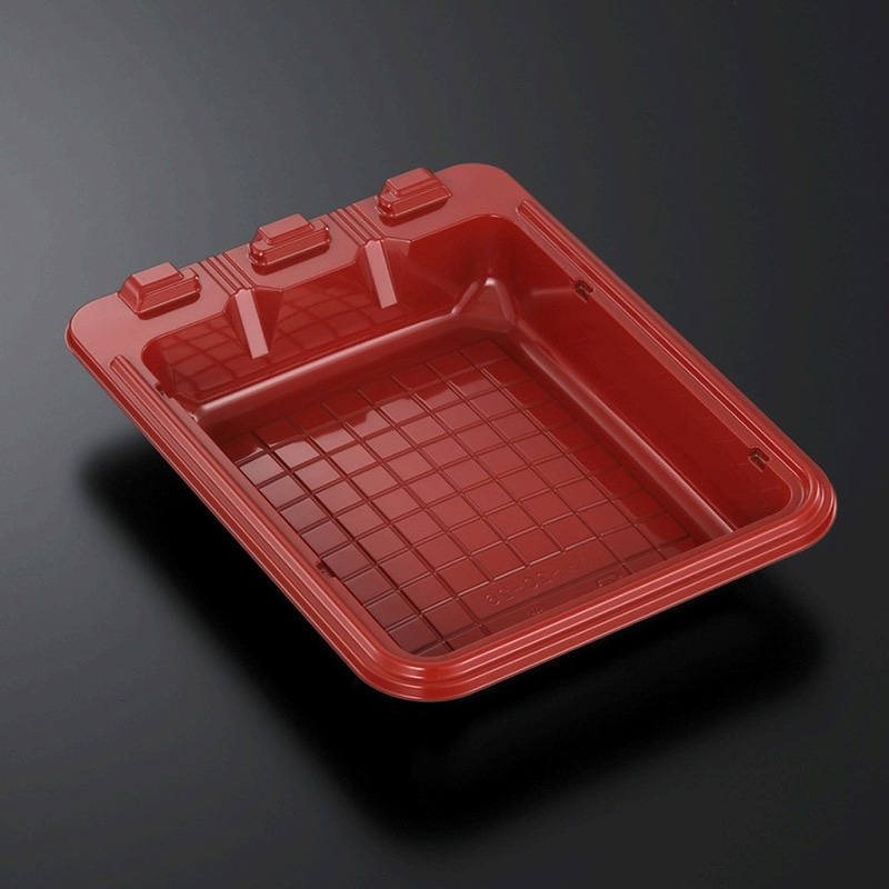 中央化学 惣菜容器 HSバット 本体 20-26 LR-BK 25枚/袋（ご注文単位16袋）【直送品】