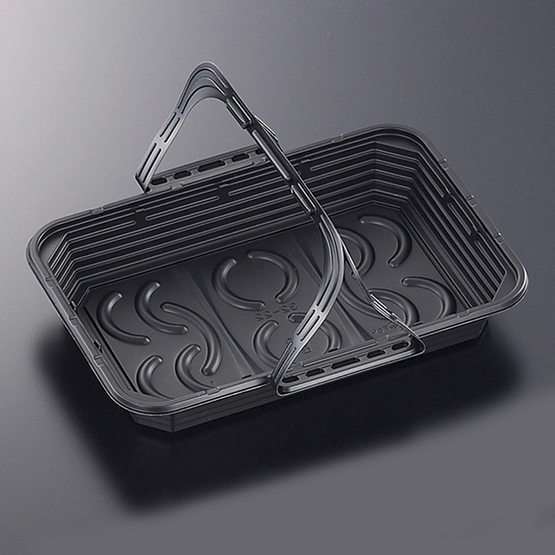 中央化学 取っ手付き惣菜容器 CT WRL 本体 32-22 BK 10枚/袋（ご注文単位20袋）【直送品】