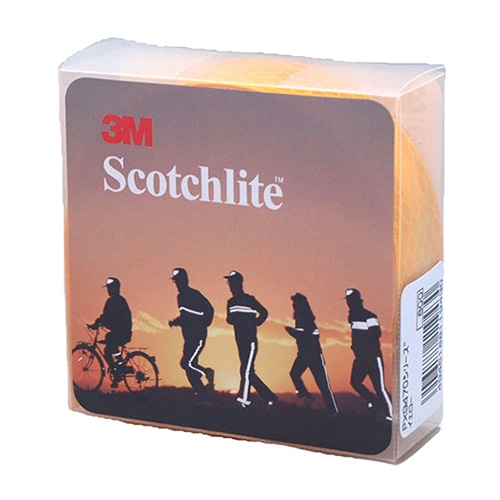 ホースケアプロダクツ 反射テープ プリズムレンズ型 25mm×50cm イエロー PX9471 1巻(ご注文単位1巻)【直送品】