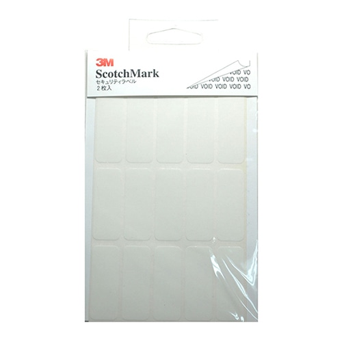 ホースケアプロダクツ セキュリティラベル 15×40mm ホワイト SM-01W 1束(ご注文単位1束)【直送品】