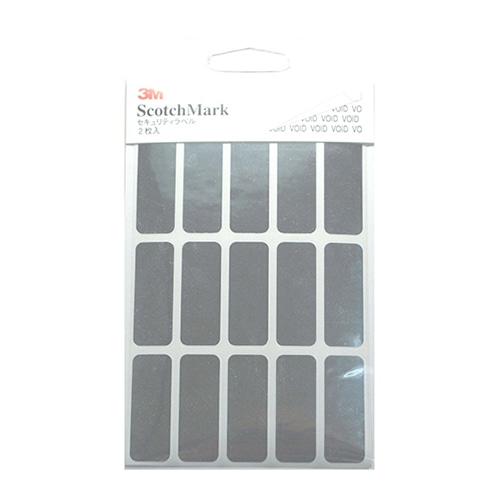 ホースケアプロダクツ セキュリティラベル 15×40mm シルバー SM-01S 1束(ご注文単位1束)【直送品】