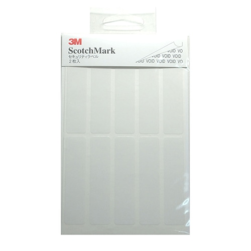 ホースケアプロダクツ セキュリティラベル 15×65mm ホワイト SM-02W 1束(ご注文単位1束)【直送品】