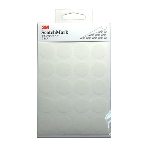 ホースケアプロダクツ セキュリティラベル 直径20mm ホワイト SM-03W 1束(ご注文単位1束)【直送品】