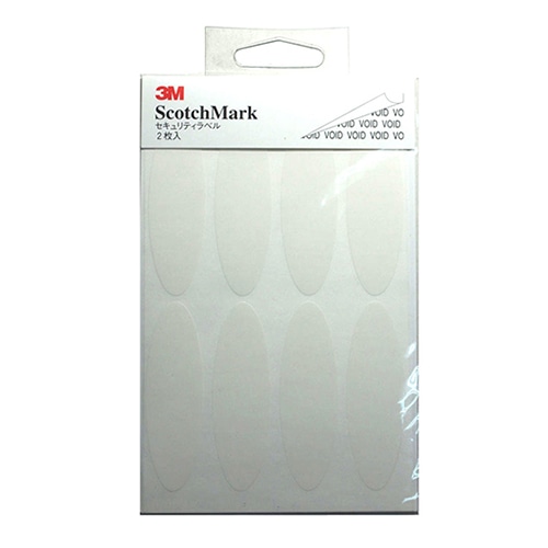 ホースケアプロダクツ セキュリティラベル 20×65mm ホワイト SM-04W 1束(ご注文単位1束)【直送品】