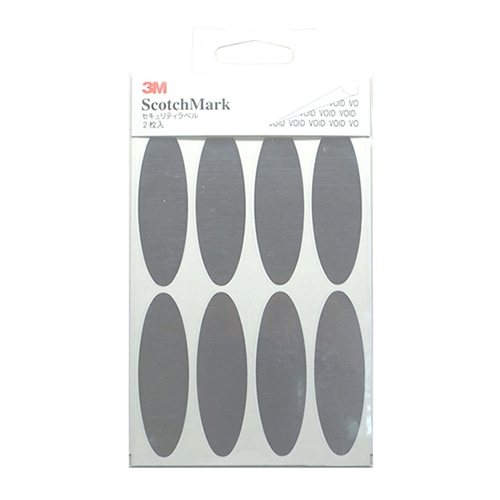 ホースケアプロダクツ セキュリティラベル 20×65mm シルバー SM-04S 1束(ご注文単位1束)【直送品】