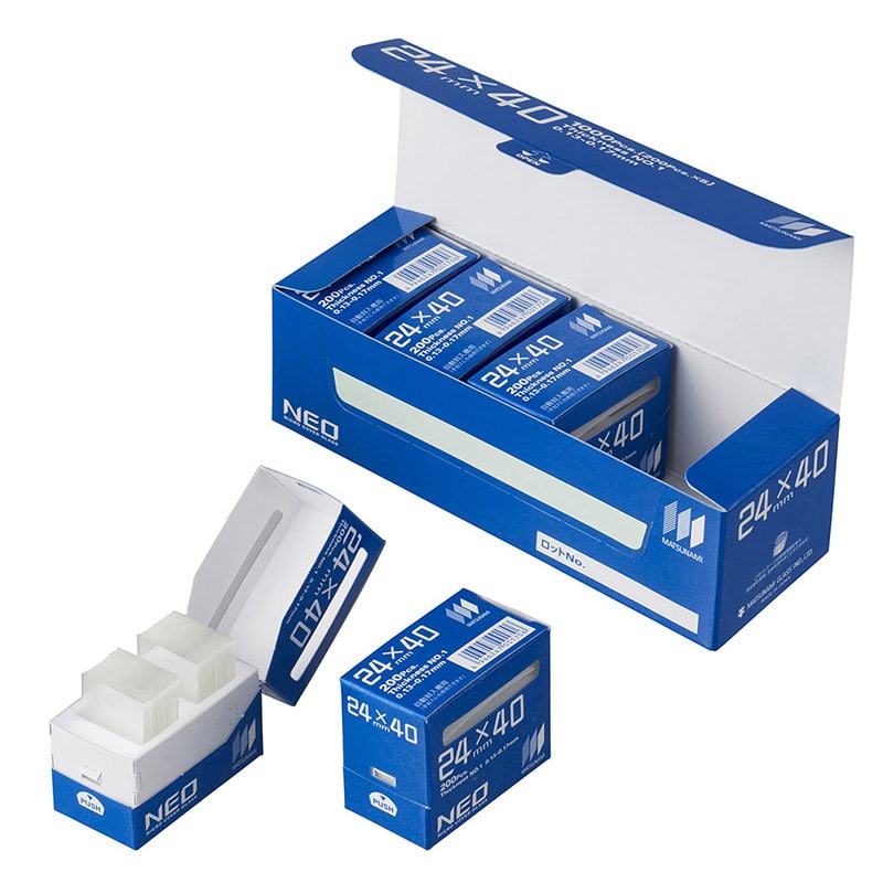 NEOカバーグラス 24×40mm 200枚×5箱 C024401 1個(ご注文単位1個)【直送品】