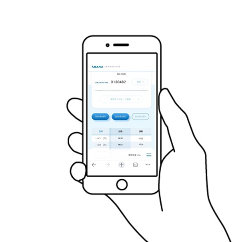 アマノ 時間集計タイムレコーダー MX-1000 1台