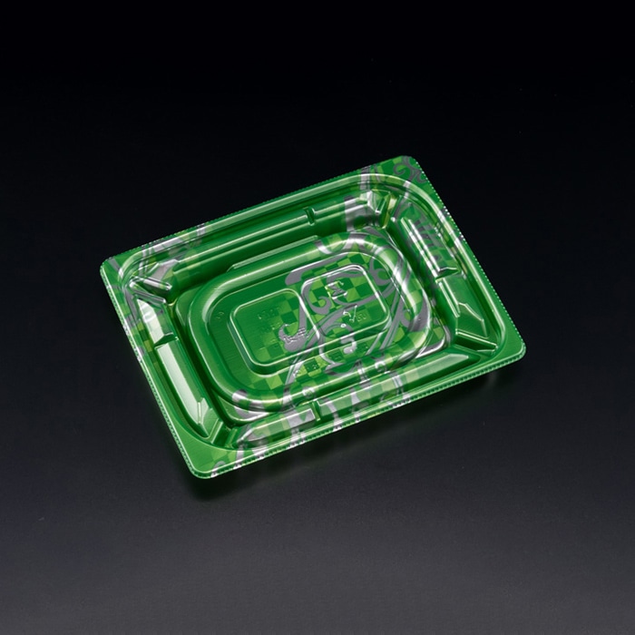 リスパック 惣菜容器　バイオカップ優枠　本体 15-11B PABH056　新エマグリーン 50枚/袋（ご注文単位24袋）【直送品】