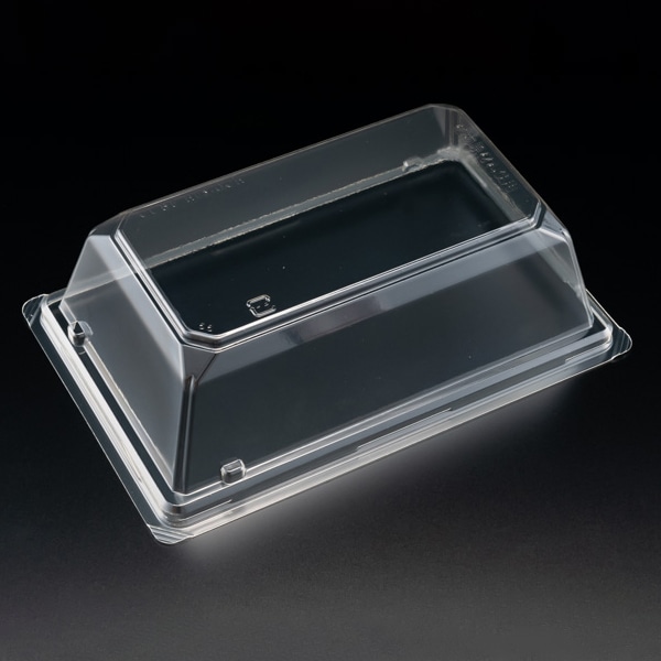 リスパック 青果容器 バイオニュートキューブH 外嵌合蓋 08-OCH 50個/袋(ご注文単位12袋)【直送品】