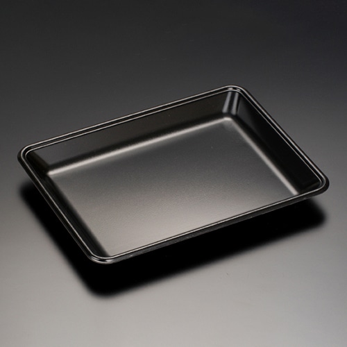 リスパック 汎用トレー J J-28-21 F 黒 FLFG592 100枚/袋（ご注文単位9袋）【直送品】