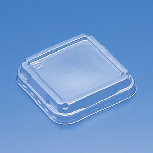 リスパック 惣菜容器 クリーンカップ 外嵌合蓋 88角 OC2 クリアー防曇 PAPK009 100枚/袋（ご注文単位30袋）【直送品】