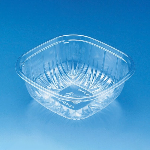 リスパック 冷し麺容器 クリーンボール 本体 中 新 クリアー PAPS038 100枚/袋（ご注文単位9袋）【直送品】