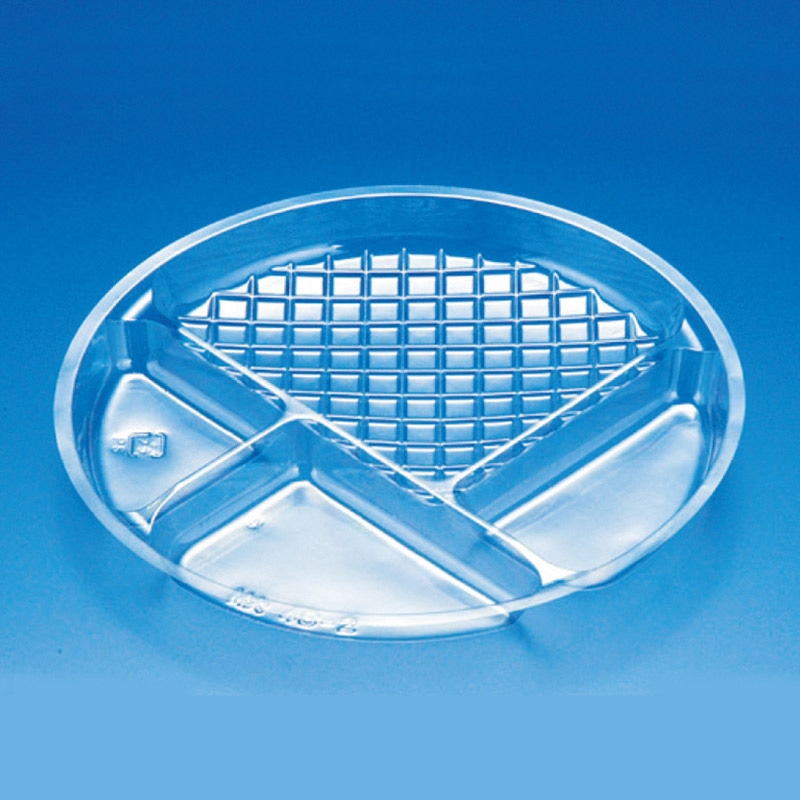 リスパック 冷やし麺容器 クリーンボール PAPS138 M大 4S-2 中皿 50枚/袋