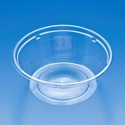 リスパック 冷し麺容器 クリーンボール 本体 M中 580B クリアー PAPS672 50個/袋（ご注文単位18袋）【直送品】