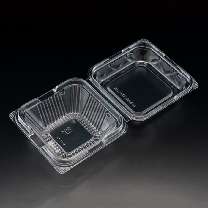 リスパック 青果容器　バイオニュート　嵌合パック MT120 クリアー防曇 100枚/袋（ご注文単位10袋）【直送品】