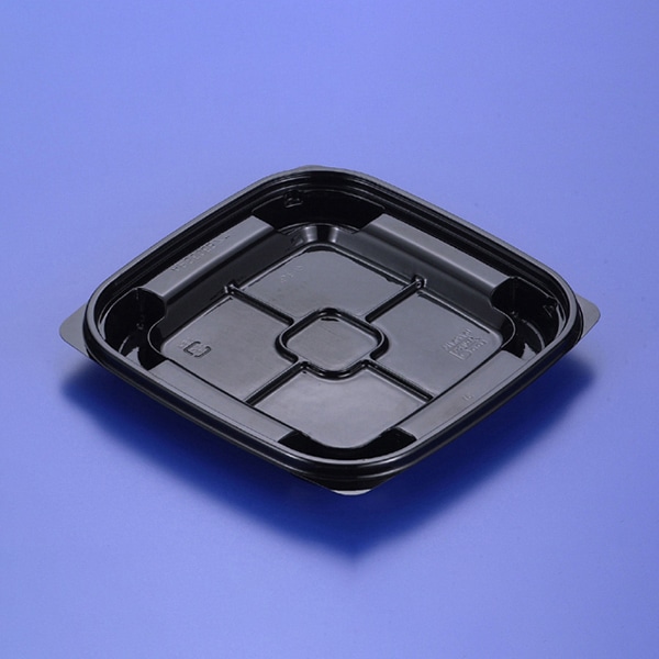 リスパック 惣菜容器 クリーンカップ APS 本体 505B浅 黒 PAQC697 100枚/袋(ご注文単位9袋)【直送品】