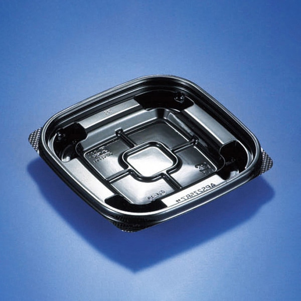 リスパック 惣菜容器 クリーンカップ APS 本体 275B 浅 黒 PAQC779 100枚/袋(ご注文単位12袋)【直送品】