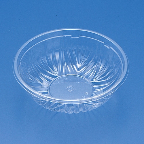 >リスパック ボウル容器 ニュートボール 本体 M小 クリアー 50枚/袋(ご注文単位24袋)【直送品】