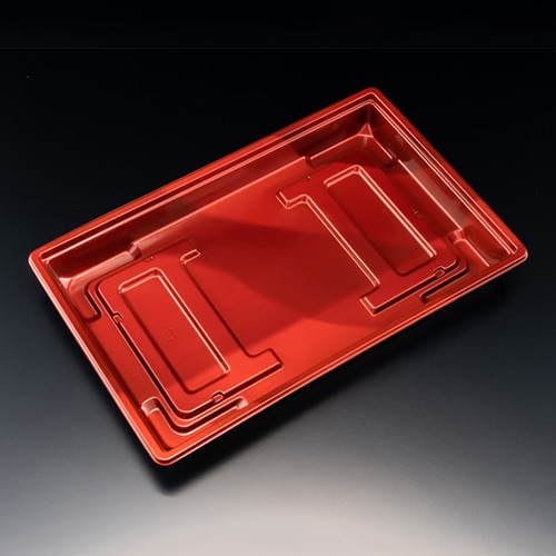 リスパック 弁当容器 饗膳 本体 150B ソワレレッド RHHK505 50枚/袋（ご注文単位12袋）【直送品】