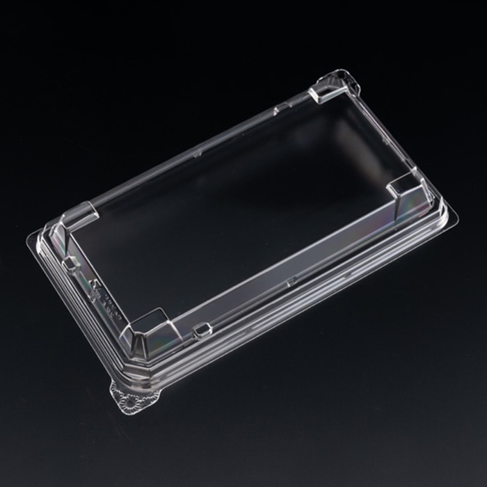 リスパック お重容器 バイオデリカ 枠重 スマート嵌合蓋 3 OC クリアー防曇 50枚/袋(ご注文単位18袋)【直送品】